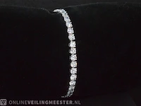 Witgouden armband met briljant geslepen diamanten 9.63 carat - afbeelding 3 van  8