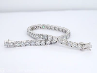 Witgouden armband met briljant geslepen diamanten 9.63 carat - afbeelding 5 van  8