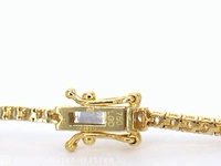 Witgouden armband met briljant geslepen diamanten en saffieren - afbeelding 7 van  8