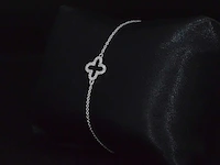 Witgouden armband met diamant - afbeelding 1 van  9