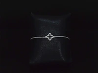 Witgouden armband met diamant - afbeelding 4 van  9