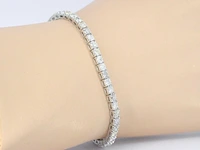 Witgouden armband met diamanten 5.40 carat - afbeelding 2 van  9