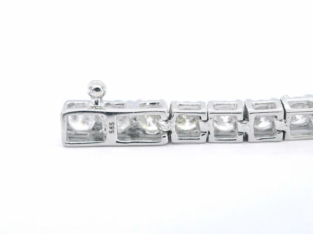 Witgouden armband met diamanten 5.40 carat - afbeelding 7 van  9