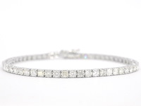 Witgouden armband met diamanten 5.40 carat - afbeelding 1 van  9