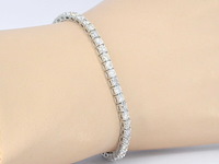 Witgouden armband met diamanten 5.40 carat - afbeelding 2 van  9