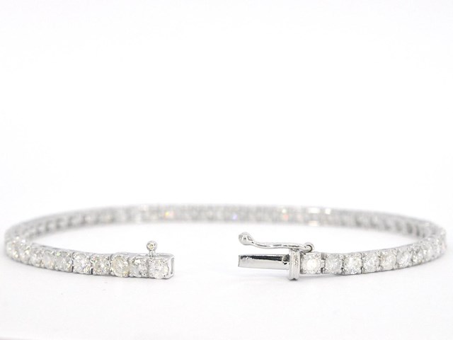 Witgouden armband met diamanten 5.40 carat - afbeelding 3 van  9