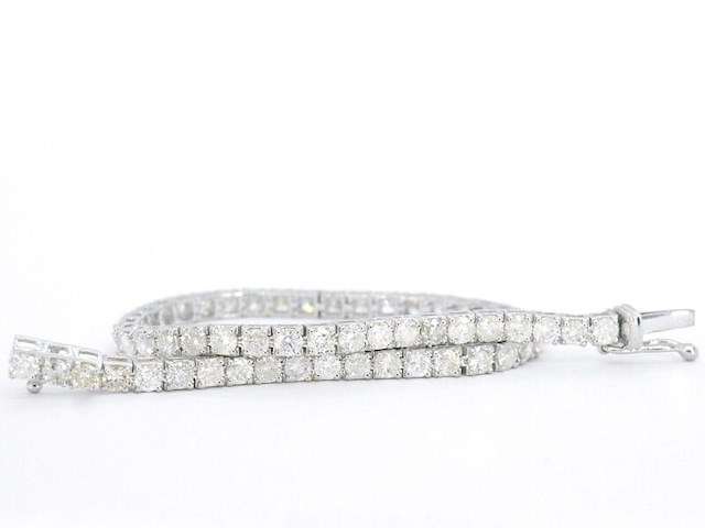Witgouden armband met diamanten 5.40 carat - afbeelding 6 van  9