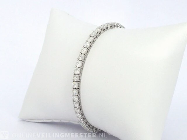 Witgouden armband met diamanten 6.50 carat - afbeelding 3 van  9