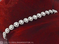 Witgouden armband met diamanten en briljanten 5.50 carat - afbeelding 1 van  8