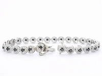 Witgouden armband met diamanten en briljanten 5.80 carat - afbeelding 4 van  7