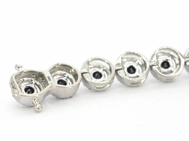 Witgouden armband met diamanten en briljanten 5.80 carat - afbeelding 6 van  7