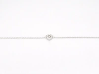 Witgouden armband met diamanten hartje 0.10 carat - afbeelding 6 van  8