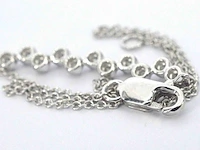 Witgouden armband met diamanten - afbeelding 7 van  7