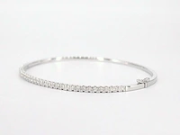 Witgouden armband met diamanten - afbeelding 5 van  11