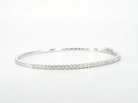 Witgouden armband met diamanten - afbeelding 6 van  11