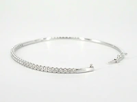 Witgouden armband met diamanten - afbeelding 8 van  11