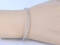 Witgouden armband met diamanten - afbeelding 4 van  11