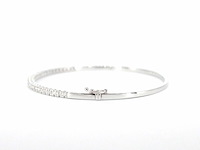 Witgouden armband met diamanten - afbeelding 7 van  11