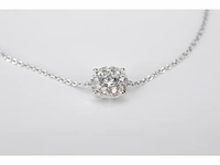 Witgouden armband met een diamanten bedel - afbeelding 3 van  6