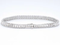 Witgouden armband met volledig gezet met diamanten 4.50 carat - afbeelding 3 van  9
