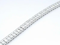 Witgouden armband met volledig gezet met diamanten 4.50 carat - afbeelding 6 van  9
