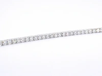 Witgouden armband vol met briljant geslepen diamanten 4.50 carat - afbeelding 6 van  10