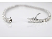 Witgouden armband vol met briljant geslepen diamanten 5.40 carat - afbeelding 4 van  6