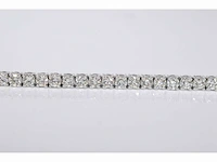 Witgouden armband vol met briljant geslepen diamanten 5.40 carat - afbeelding 3 van  8