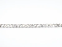 Witgouden armband vol met briljant geslepen diamanten 6.00 carat - afbeelding 7 van  11