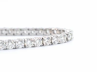 Witgouden armband vol met briljant geslepen diamanten 6.00 carat - afbeelding 8 van  11