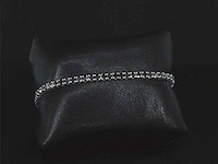 Witgouden armband zwart briljant 7.00 ct - afbeelding 7 van  9