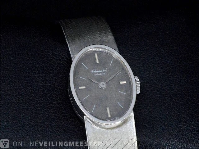 Witgouden chopard dameshorloge - afbeelding 1 van  6