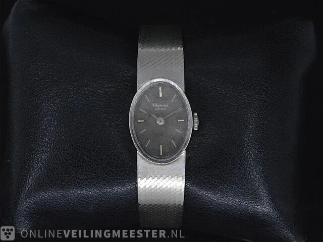 Witgouden chopard dameshorloge - afbeelding 2 van  6