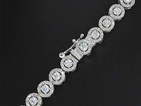 Witgouden collier diamant briljant 12.50 ct - afbeelding 6 van  8