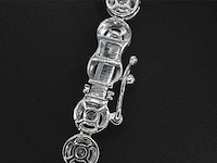Witgouden collier diamant briljant 12.50 ct - afbeelding 7 van  8