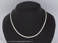 Witgouden collier met 10.00 carat briljant geslepen diamant - afbeelding 3 van  10