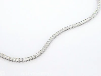 Witgouden collier met 10.00 carat briljant geslepen diamant - afbeelding 9 van  10