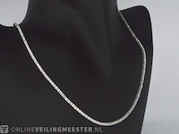 Witgouden collier met 5.68 carat briljant geslepen diamant - afbeelding 3 van  10