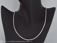 Witgouden collier met 5.68 carat briljant geslepen diamant - afbeelding 4 van  10