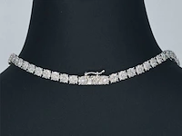 Witgouden collier met diamanten 10.00 carat - afbeelding 5 van  7