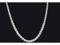 Witgouden collier met diamanten 10.00 carat - afbeelding 1 van  9