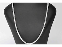 Witgouden collier met diamanten 3.50 carat - afbeelding 1 van  8