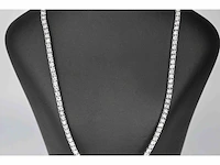 Witgouden collier met diamanten 3.50 carat - afbeelding 2 van  8