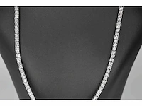 Witgouden collier met diamanten 3.50 carat - afbeelding 3 van  8