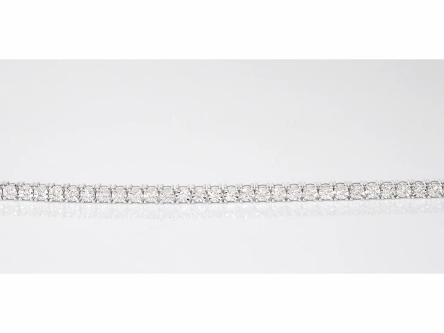 Witgouden collier met diamanten 3.50 carat - afbeelding 5 van  8