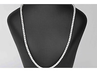 Witgouden collier met diamanten 3.50 carat - afbeelding 4 van  8