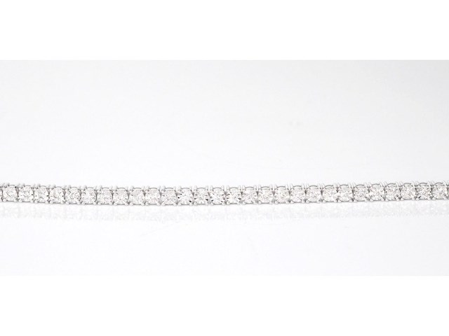 Witgouden collier met diamanten 3.50 carat - afbeelding 5 van  8