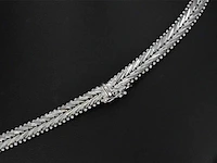 Witgouden collier met diamanten - afbeelding 5 van  8