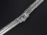 Witgouden collier met diamanten - afbeelding 6 van  8