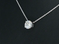 Witgouden collier met een diamant van 0.70 carat - afbeelding 3 van  7